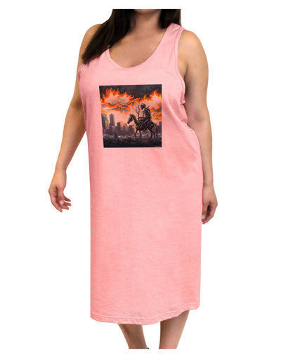 Grimm Reaper Halloween Design Adult Tank Top Dress Night Shirt-Womens-Nightshirts-TooLoud-Pink-One-Size-Adult-Davson Sales
