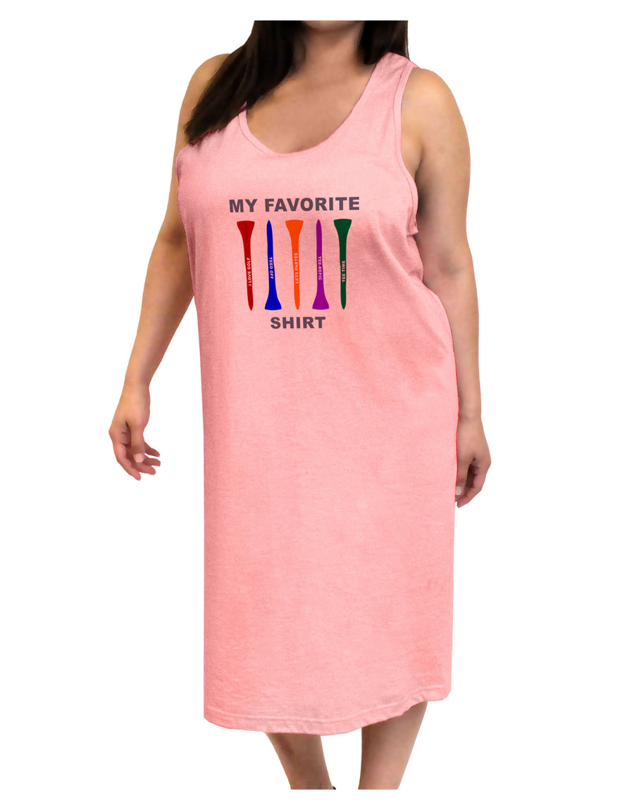 My Favorite Tee Shirt Adult Tank Top Dress Night Shirt by TooLoud-Night Shirt-TooLoud-White-One-Size-Davson Sales