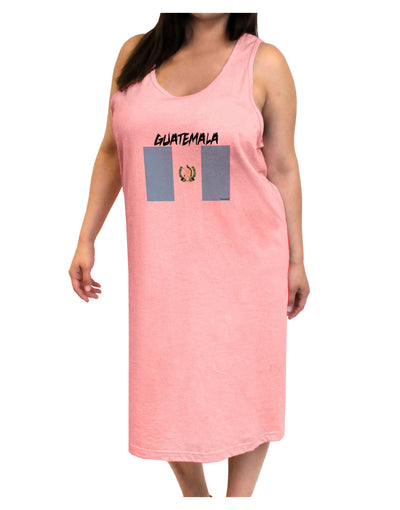 Guatamelan Flag Design Adult Tank Top Dress Night Shirt by TooLoud-Night Shirt-TooLoud-Pink-One-Size-Adult-Davson Sales