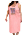 Miami Beach View Mirage Adult Tank Top Dress Night Shirt-Night Shirt-TooLoud-Pink-One-Size-Adult-Davson Sales