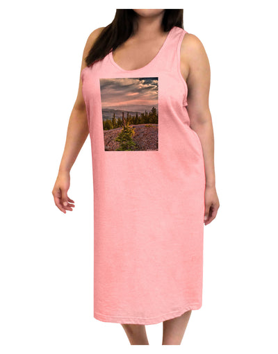 Nature Photography - Pine Kingdom Adult Tank Top Dress Night Shirt by-Night Shirt-TooLoud-Pink-One-Size-Adult-Davson Sales