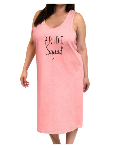 TooLoud Bride Squad Adult Tank Top Dress Night Shirt-Night Shirt-TooLoud-Pink-One-Size-Adult-Davson Sales