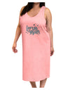 TooLoud Lorem Ipsum Adult Tank Top Dress Night Shirt-Night Shirt-TooLoud-Pink-One-Size-Adult-Davson Sales