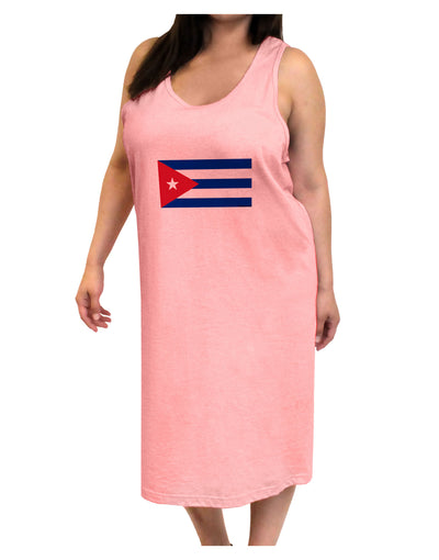 Cuba Flag Cubana Adult Tank Top Dress Night Shirt by TooLoud-Night Shirt-TooLoud-Pink-One-Size-Adult-Davson Sales