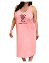 Kiss Me BOOtiful Ghost Red Adult Tank Top Dress Night Shirt-Night Shirt-TooLoud-Pink-One-Size-Adult-Davson Sales