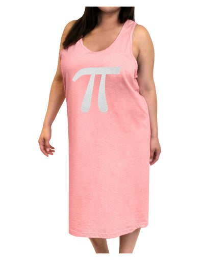 Pi Symbol Glitter - White Adult Tank Top Dress Night Shirt by TooLoud-Night Shirt-TooLoud-Pink-One-Size-Adult-Davson Sales