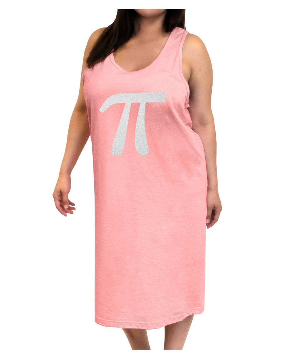 Pi Symbol Glitter - White Adult Tank Top Dress Night Shirt by TooLoud-Night Shirt-TooLoud-White-One-Size-Davson Sales