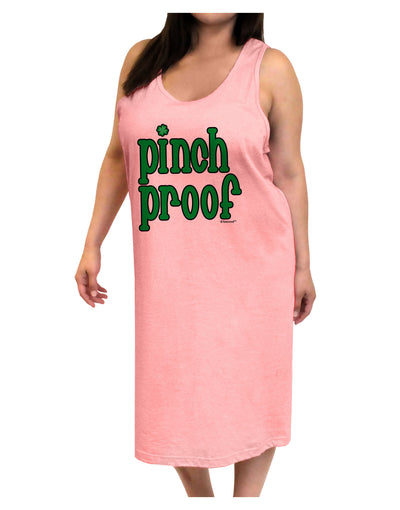 Pinch Proof - St. Patrick's Day Adult Tank Top Dress Night Shirt by TooLoud-Night Shirt-TooLoud-Pink-One-Size-Adult-Davson Sales