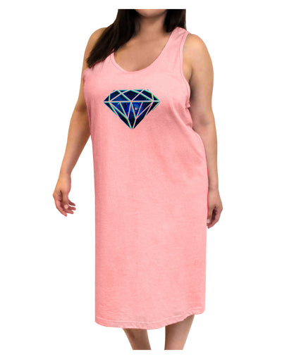 Space Diamond Adult Tank Top Dress Night Shirt-Night Shirt-TooLoud-Pink-One-Size-Adult-Davson Sales