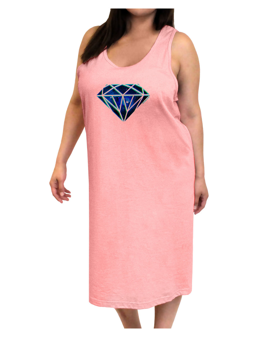 Space Diamond Adult Tank Top Dress Night Shirt-Night Shirt-TooLoud-White-One-Size-Adult-Davson Sales