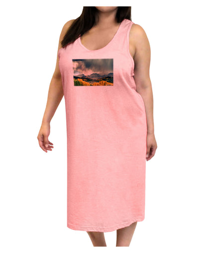 Colorado Mountain Scene Photo Adult Tank Top Dress Night Shirt-Night Shirt-TooLoud-Pink-One-Size-Adult-Davson Sales