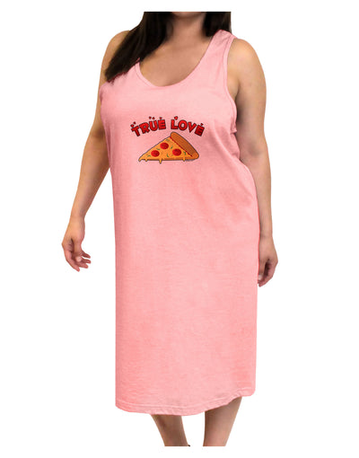 TooLoud True Love - Pizza Adult Tank Top Dress Night Shirt-Night Shirt-TooLoud-Pink-One-Size-Adult-Davson Sales