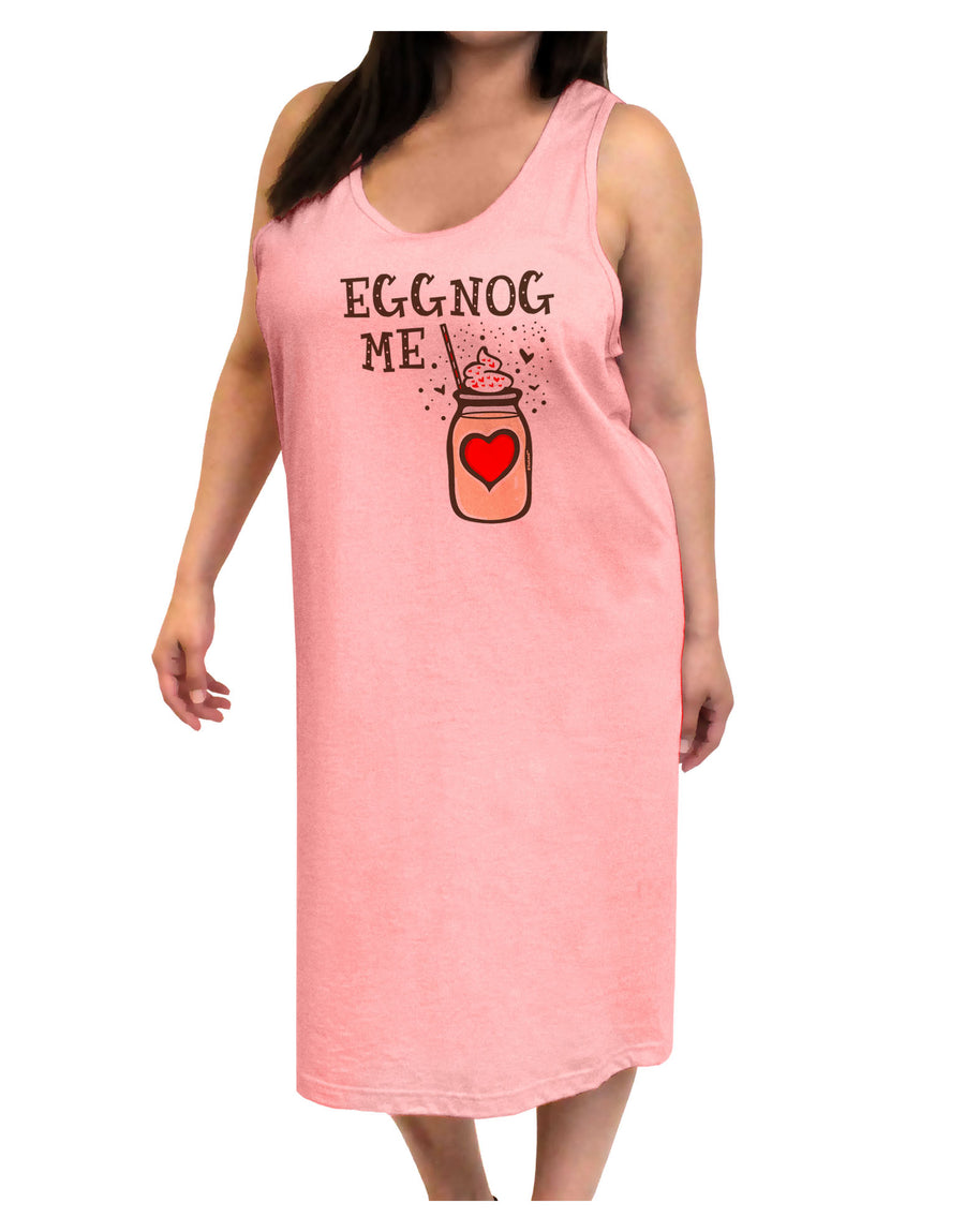 Eggnog Me Adult Tank Top Dress Night Shirt-Night Shirt-TooLoud-White-One-Size-Adult-Davson Sales