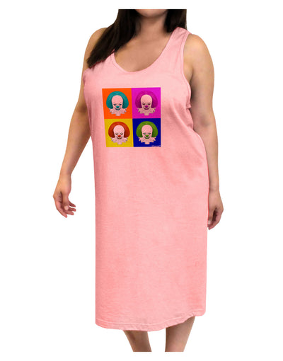 Clown Face Pop Art Adult Tank Top Dress Night Shirt-Night Shirt-TooLoud-Pink-One-Size-Adult-Davson Sales