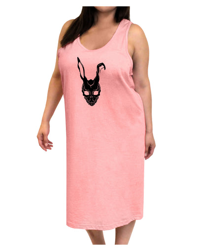 Scary Bunny Face Black Adult Tank Top Dress Night Shirt-Night Shirt-TooLoud-Pink-One-Size-Adult-Davson Sales