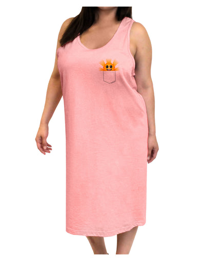 Sunshine In My Pocket Adult Tank Top Dress Night Shirt-Night Shirt-TooLoud-Pink-One-Size-Adult-Davson Sales