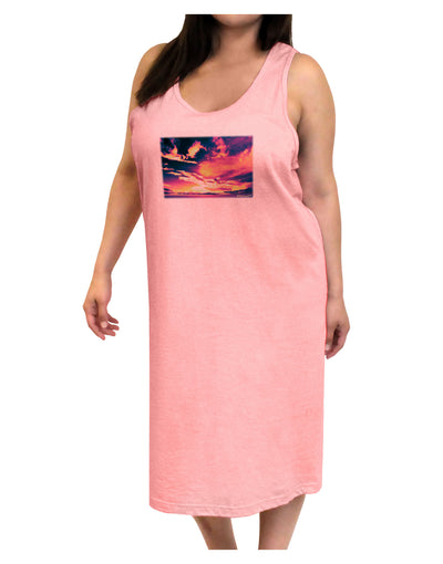 Blue Mesa Reservoir Surreal Adult Tank Top Dress Night Shirt-Night Shirt-TooLoud-Pink-One-Size-Adult-Davson Sales