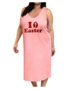 I Egg Cross Easter - Red Glitter Adult Tank Top Dress Night Shirt by TooLoud-Night Shirt-TooLoud-Pink-One-Size-Adult-Davson Sales