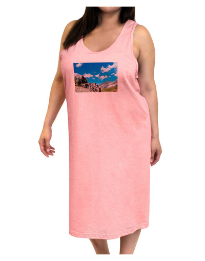 Colorado Landscape Ruins Adult Tank Top Dress Night Shirt-Night Shirt-TooLoud-Pink-One-Size-Adult-Davson Sales