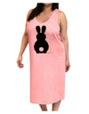 Cute Bunny Silhouette with Tail Adult Tank Top Dress Night Shirt by TooLoud-Night Shirt-TooLoud-Pink-One-Size-Adult-Davson Sales