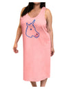 Fanciful Unicorn Adult Tank Top Dress Night Shirt-Night Shirt-TooLoud-Pink-One-Size-Adult-Davson Sales