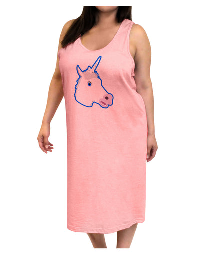 Fanciful Unicorn Adult Tank Top Dress Night Shirt-Night Shirt-TooLoud-Pink-One-Size-Adult-Davson Sales