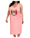 Mexican Flag App Icon - Text Adult Tank Top Dress Night Shirt by TooLoud-Night Shirt-TooLoud-Pink-One-Size-Adult-Davson Sales