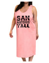 San Antonio Y'all - Boots - Texas Pride Adult Tank Top Dress Night Shirt by TooLoud-Night Shirt-TooLoud-Pink-One-Size-Adult-Davson Sales