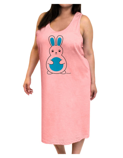 Cute Easter Bunny - Blue Adult Tank Top Dress Night Shirt by TooLoud-Night Shirt-TooLoud-Pink-One-Size-Adult-Davson Sales