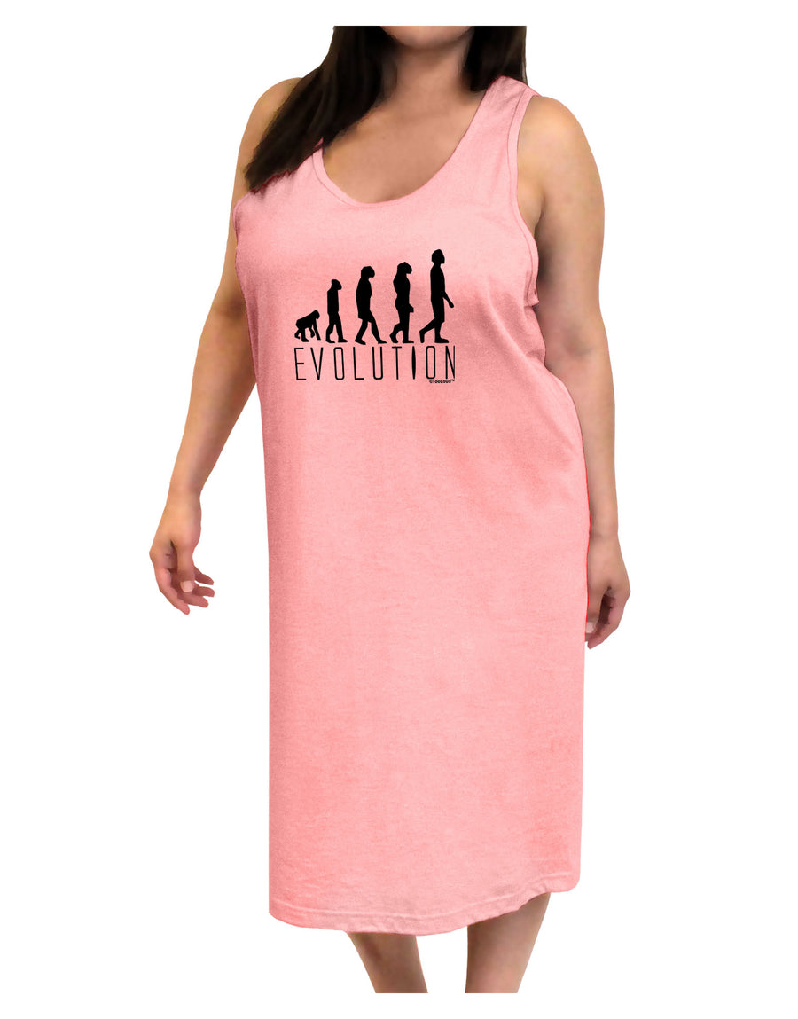 Evolution of Man Adult Tank Top Dress Night Shirt by TooLoud-Night Shirt-TooLoud-White-One-Size-Davson Sales