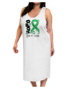 Hope for a Cure - Light Green Ribbon Celiac Disease - Flowers Adult Tank Top Dress Night Shirt-Night Shirt-TooLoud-White-One-Size-Adult-Davson Sales