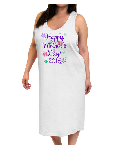 Happy Mother's Day (CURRENT YEAR) Adult Tank Top Dress Night Shirt by TooLoud-Night Shirt-TooLoud-White-One-Size-Davson Sales