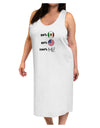 Mexican American 100 Percent Me Adult Tank Top Dress Night Shirt-Night Shirt-TooLoud-White-One-Size-Adult-Davson Sales