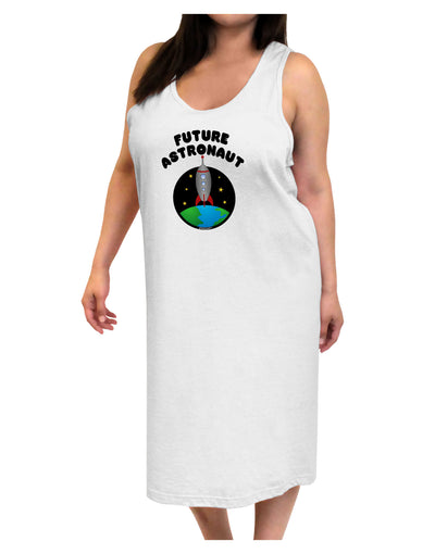 Future Astronaut Color Adult Tank Top Dress Night Shirt-Night Shirt-TooLoud-White-One-Size-Adult-Davson Sales