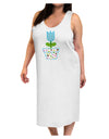 Easter Tulip Design - Blue Adult Tank Top Dress Night Shirt by TooLoud-Night Shirt-TooLoud-White-One-Size-Davson Sales