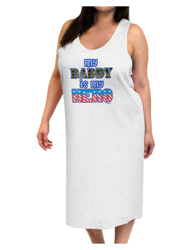 My Daddy is My Hero - Armed Forces - Blue Adult Tank Top Dress Night Shirt by TooLoud-Night Shirt-TooLoud-White-One-Size-Davson Sales