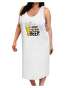 Wishin you were Beer Adult Tank Top Dress Night Shirt-Night Shirt-TooLoud-White-One-Size-Adult-Davson Sales