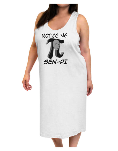 Notice Me Sen-Pi Adult Tank Top Dress Night Shirt-Night Shirt-TooLoud-White-One-Size-Adult-Davson Sales