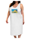 Colorado Snowy Mtns WaterColor Adult Tank Top Dress Night Shirt-Night Shirt-TooLoud-White-One-Size-Adult-Davson Sales