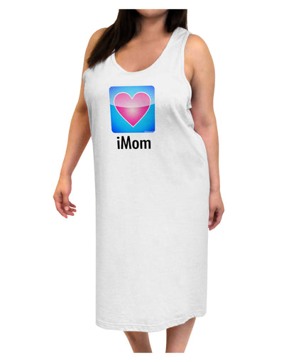 iMom - Mothers Day Adult Tank Top Dress Night Shirt-Night Shirt-TooLoud-White-One-Size-Adult-Davson Sales