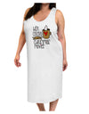 Hot Cocoa and Christmas Movies Adult Tank Top Dress Night Shirt White 