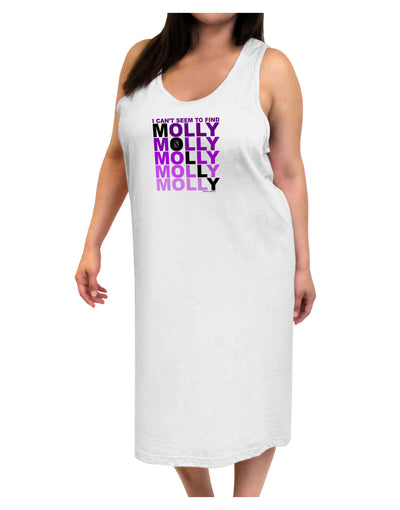 Find Molly Purple Adult Tank Top Dress Night Shirt-Night Shirt-TooLoud-White-One-Size-Adult-Davson Sales