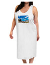 Colorado Landscape Ruins Adult Tank Top Dress Night Shirt-Night Shirt-TooLoud-White-One-Size-Adult-Davson Sales