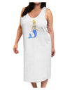 Mermaid Design - Blue Adult Tank Top Dress Night Shirt-Night Shirt-TooLoud-White-One-Size-Adult-Davson Sales