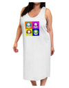 Clown Face Pop Art Adult Tank Top Dress Night Shirt-Night Shirt-TooLoud-White-One-Size-Adult-Davson Sales