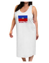 Haiti Flag Adult Tank Top Dress Night Shirt-Night Shirt-TooLoud-White-One-Size-Adult-Davson Sales