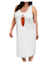 Ladybug Surfboard Adult Tank Top Dress Night Shirt by TooLoud-Night Shirt-TooLoud-White-One-Size-Davson Sales