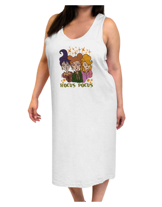 Hocus Pocus Witches Adult Tank Top Dress Night Shirt-Night Shirt-TooLoud-White-One-Size-Adult-Davson Sales