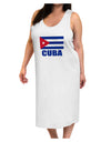 Cuba Flag Cuban Pride Adult Tank Top Dress Night Shirt by TooLoud-Night Shirt-TooLoud-White-One-Size-Davson Sales