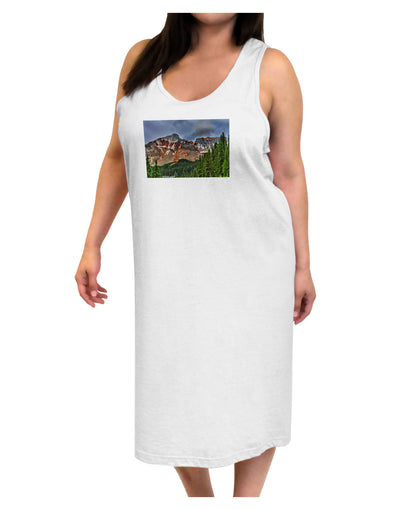 Colorado Mountains Forrest Adult Tank Top Dress Night Shirt-Night Shirt-TooLoud-White-One-Size-Adult-Davson Sales